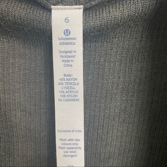 Lululemon Cabin Yogi Wrap Sweater Sz 6‎ - Picture 7 of 14
